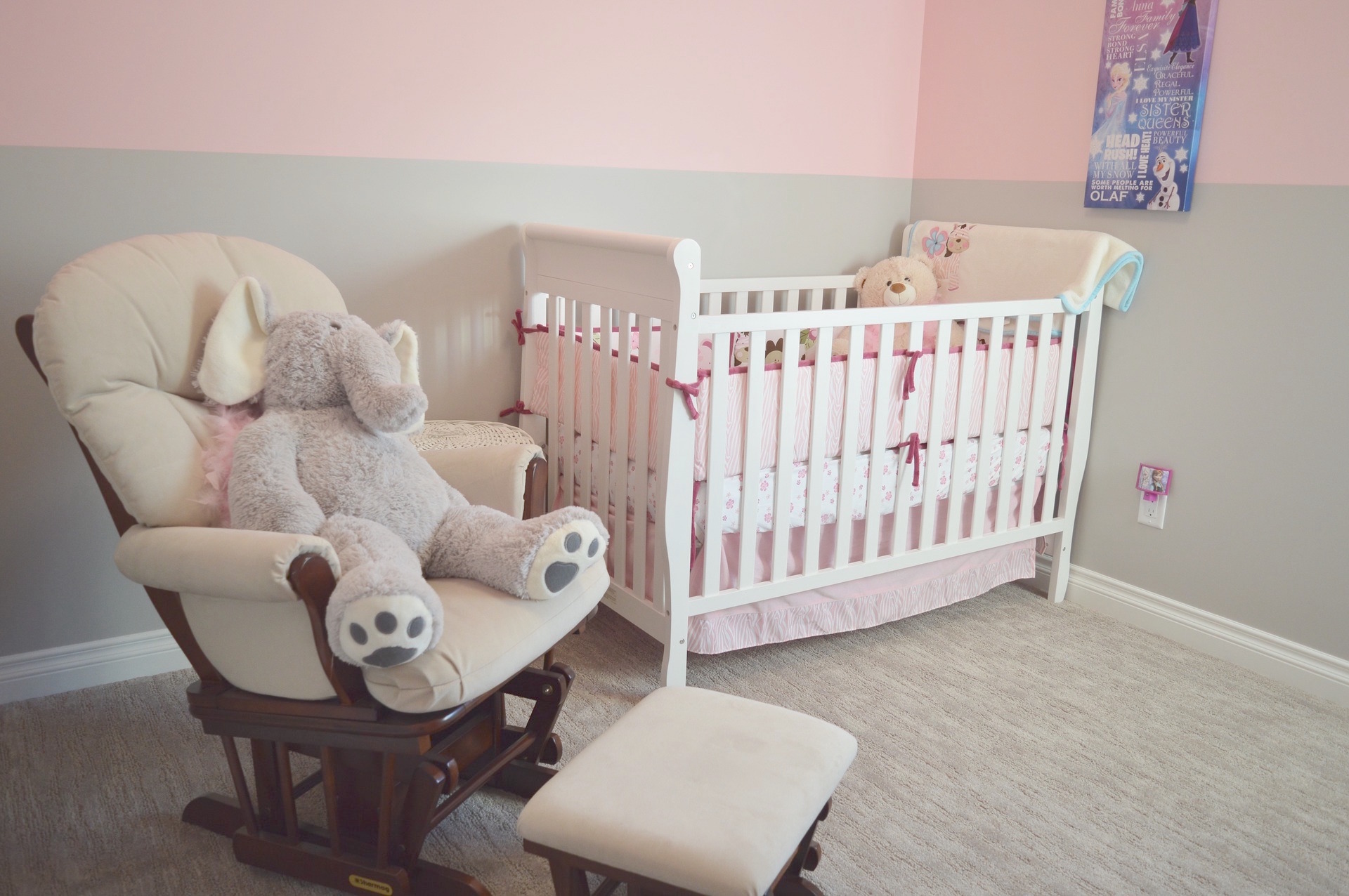 Budget nursery hot sale furniture