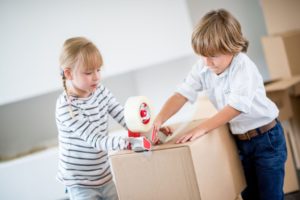 moving house with kids